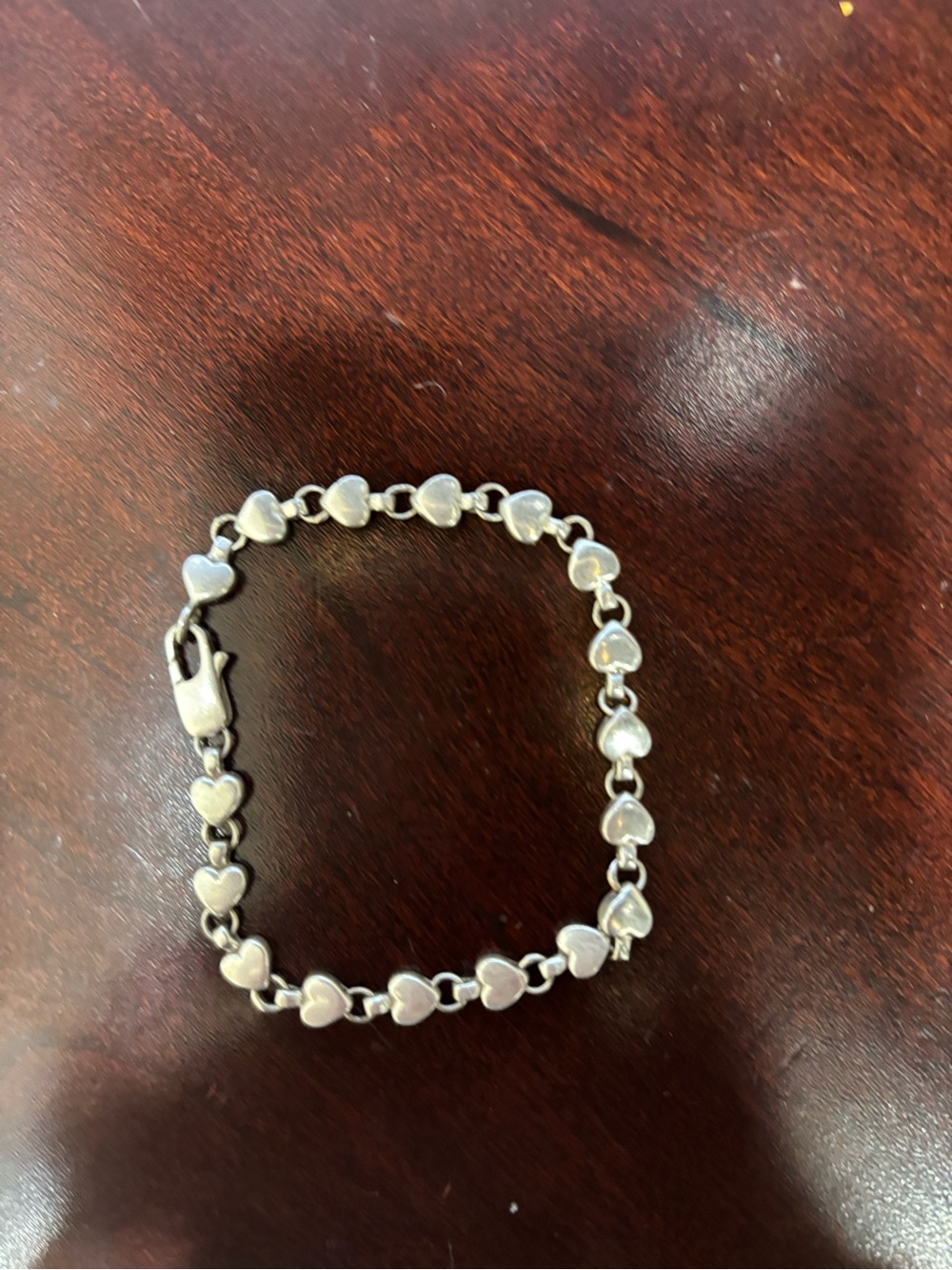 Tiffany Y2K vintage Silver Heart Link Bracelet - Women's Jewelry